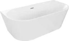 mexen-oval-wanna-wolnostojaca-150x75cm-biala-nikiel-szczotkowany