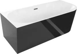 wanna-mexen-mia-180x80-cm-bialy-czarny-narozna-lewa-przelew-gun-gray