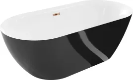 mexen-roxy-wanna-wolnostojaca-170x80-cm-bialo-czarna-zloty-przelew