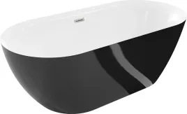 mexen-roxy-wanna-wolnostojaca-170x80-bialo-czarna-nikiel-szczot