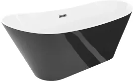 mexen-dora-wanna-wolnostojaca-biala-czarna-160-x-75-cm-gun-metal