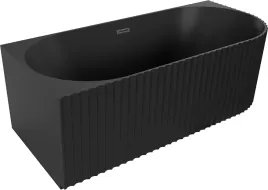 mexen-gia-wanna-wolnostojaca-narozna-ryflowana-lewa-czarna-mat-170-x-80