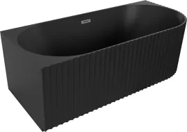mexen-gia-wanna-wolnostojaca-narozna-ryflowana-lewa-czarna-mat-170-x-80
