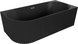 mexen-gia-wanna-wolnostojaca-narozna-ryflowana-prawa-czarna-mat-150-x-75