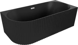 mexen-gia-wanna-wolnostojaca-narozna-ryflowana-prawa-czarna-mat-170-x-80