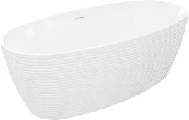 mexen-lira-wanna-wolnostojaca-wzor-170x80-cm-biala-przelew-bialy