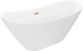 mexen-lotos-wanna-wolnostojaca-biala-160-x-75-cm-miedz-szczotkowana
