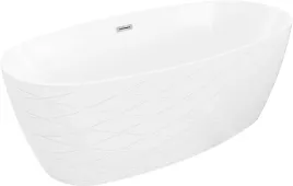 mexen-olea-wanna-wolnostojaca-wzor-170x80-cm-biala-przelew-chrom