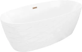 mexen-olea-wanna-wolnostojaca-wzor-170x80-cm-biala-przelew-rozowe-zloto