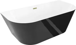 mexen-oval-slim-wanna-wolnostojaca-170x80cm-biala-czarna-przelew-zloty