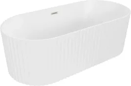 mexen-paola-wanna-wolnostojaca-ryflowana-biala-mat-170-x-80-nikiel-szczotka