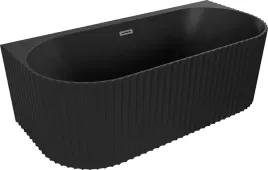 mexen-sella-wanna-wolnostojaca-przyscienna-ryflowana-czarna-mat-170-x-80