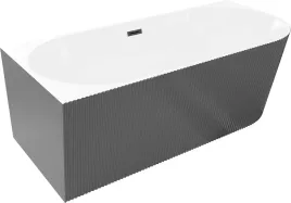 mexen-silo-wanna-wolnostojaca-lewa-170x80-cm-biala-szara-przelew-czarny