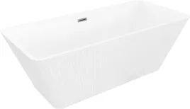 mexen-tava-wanna-wolnostojaca-170x75-cm-biala-przelew-gun-gray-szczotkowany