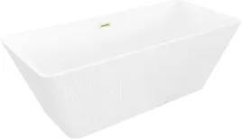 mexen-tava-wanna-wolnostojaca-ryflowana-170x75cm-biala-przelew-zloty
