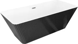 mexen-tava-wanna-wolnostojaca-ryflowana-170-x-75-cm-biala-czarna-przelew