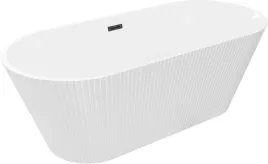 mexen-yara-wanna-wolnostojaca-ryflowana-170x75-cm-biala-przelew-czarny