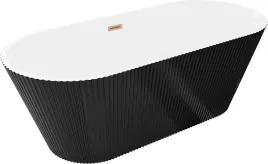 mexen-yara-wanna-wolnostojaca-ryflowana-170-x-75-cm-biala-czarna-przelew