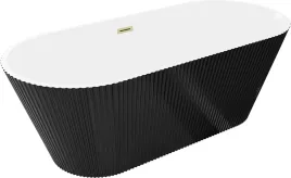 mexen-yara-wanna-wolnostojaca-ryflowana-170-x-75-cm-biala-czarna-przelew
