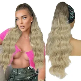 przedluzanie-wlosow-dla-kobiet-w-kucyk-ombre-dlugosc-60cm-syntetyczne-wlosy