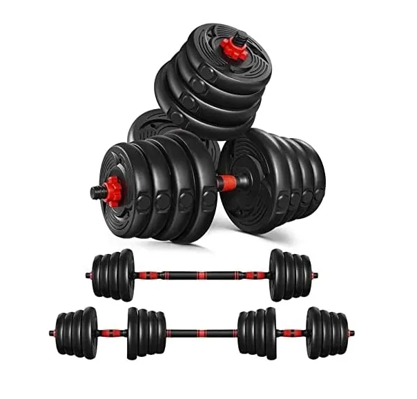 Hantle 30kg 2x15kg + SZTANGA ZESTAW CIĘŻARKÓW DO ĆWICZEŃ REGULOWANE