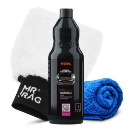 Zdjęcie produktu ADBL Snowball 1 l zestaw do mycia auta z szamponem oraz rękawicą