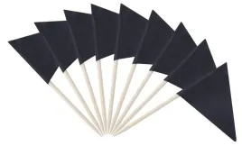 wykalaczki-mini-flagi-czarne-trojkatne-10-sztuk