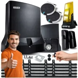 naped-do-bramy-przesuwnej-zestaw-automat-piloty-silownik-lampa-800-kg-safe