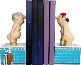 podporka-do-ksiazek-inkognito-loriot-men-in-the-bath-17-cm-kolorowa