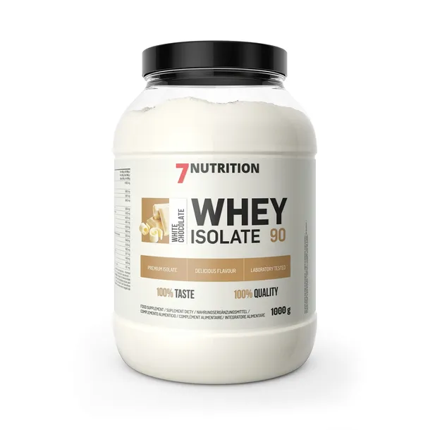 7Nutrition Whey Isolate WPI 90 1000 g Izolat Czyste Białko Biała Czekolada