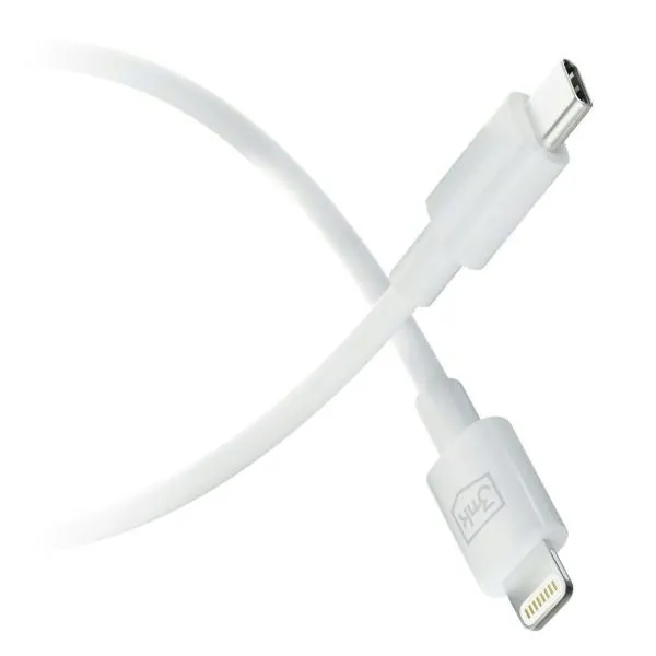 kabel-3mk-usb-usb-typ-c-1-m-bialy