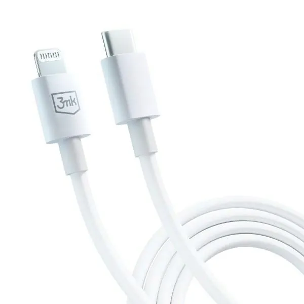 kabel-3mk-usb-usb-typ-c-1-m-bialy