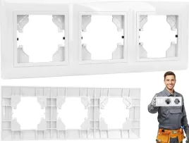 ramka-potrojna-biala-do-kontaktow-gniazdek-wylacznikow-wlacznik-bialy-blysk