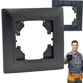 ramka-pojedyncza-czarna-do-kontaktow-gniazdek-wylacznikow-wylacznika-matowa