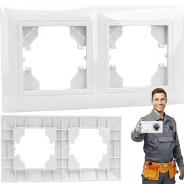 ramka-podwojna-biala-do-kontaktow-gniazdek-wylacznikow-bialy-polysk