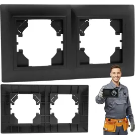ramka-podwojna-czarna-do-kontaktow-gniazdek-wylacznikow-czarny-mat