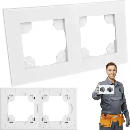 ramka-szklana-podwojna-biala-do-kontaktow-gniazdek-wylacznikow-szklo