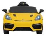 auto-porsche-spyder-rs-718-mp4-zolty-na-akumulator-dla-dzieci-gratisy-dlugosc-pojazdu-108-cm