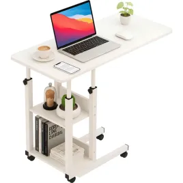 bialy-mobilny-wozek-stolik-na-kolach-pod-projektor-laptop-komputer-do-lozka