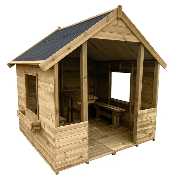 Drewniana Altanka dla dzieci 180x180x202 cm domek ogrodowy impregnowany