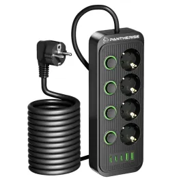 listwa-przedluzacz-pantherise-4gniazda-2xusb-a-3x-usb-c-kabel-5m-gruby-250v