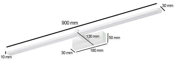 kinkiet-provero-bialy-zintegrowane-zrodlo-led-18-w-waga-z-opakowaniem-1-5-kg