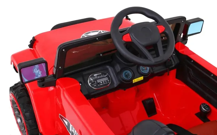auto-terenowe-full-time-4wd-czerwony-na-akumulator-dla-dzieci-gratisy-stan-opakowania-oryginalne