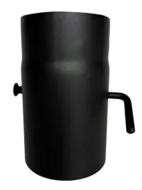 szyber-spalinowy-zaroodporny-fi200mm-z-krotka-raczka-czarny-prodmax