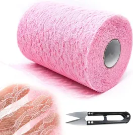 koronka-dekoracyjna-rozowa-material-slub-diy-15cm-x22m-do-prezentow-na-stol