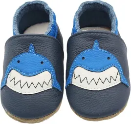 kapcie-dzieciece-barefoot-skorzane-19-6-12m-miekkie-elastyczne-granatowe