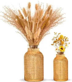 wazon-szklany-pleciony-rattanowy-zestaw-2-szt-butelka-boho-rustykalny
