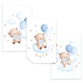 obrazki-do-pokoju-dzieciecego-zestaw-plakatow-misie-niebieskie-balony-30x42