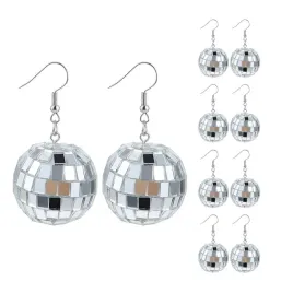 kolczyki-kule-dyskotekowe-disco-kulki-srebrne-zestaw-5-par-lustrzane