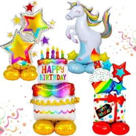 balony-zestaw-4-balonow-foliowych-tort-prezent-gwiazda-kucyk-na-urodziny